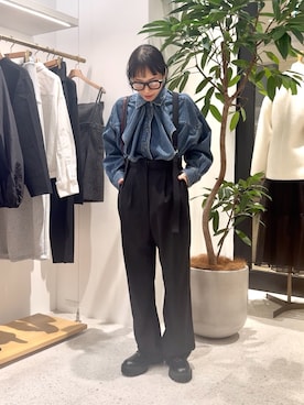 「THE PAUSE（ザ ポーズ）のアイテム」を使った、ODAKAさん（レディース・153cm）の冬コーディネート