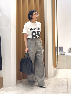 「アイテム（チャーム）」を使った、ODAKAさん（レディース・153cm）の夏コーディネート