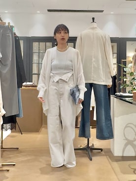 「Drawing Numbers（ドローイング ナンバーズ）のアイテム」を使った、ODAKAさん（レディース・153cm）の夏コーディネート