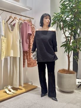 「Drawing Numbers（ドローイング ナンバーズ）のアイテム」を使った、ODAKAさん（レディース・153cm）の夏コーディネート