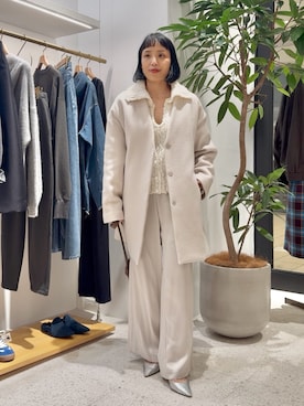 「アイテム（ジャケット/アウター）」を使った、ODAKAさん（レディース・153cm）の冬コーディネート