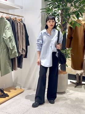 「THE PAUSE（ザ ポーズ）のアイテム」を使った、ODAKAさん（レディース・153cm）の冬コーディネート