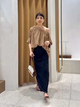 「Whim Gazette（ウィムガゼット）のアイテム（サンダル）」を使った、ODAKAさん（レディース・153cm）の夏コーディネート