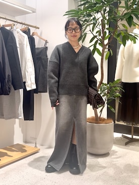 「THE PAUSE（ザ ポーズ）のアイテム」を使った、ODAKAさん（レディース・153cm）の冬コーディネート