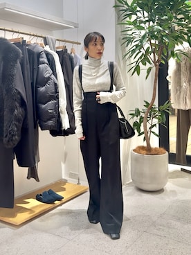 「アイテム（リング）」を使った、ODAKAさん（レディース・153cm）の秋コーディネート