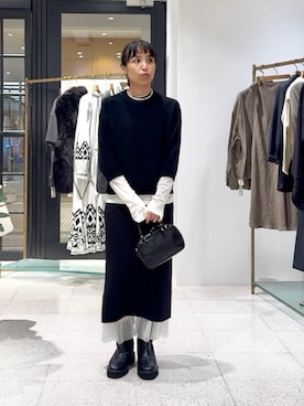 「アイテム（チョーカー）」を使った、ODAKAさん（レディース・153cm）の夏コーディネート