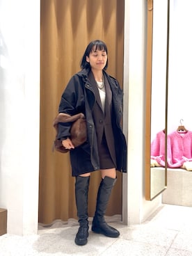 「アイテム（ブルゾン）」を使った、ODAKAさん（骨格ナチュラル・レディース・153cm）の秋コーディネート