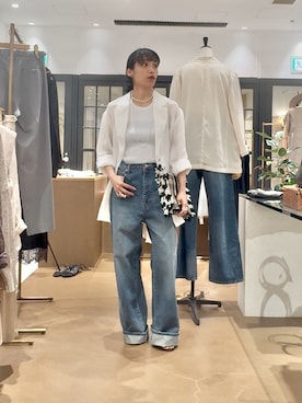 「Drawing Numbers（ドローイング ナンバーズ）のアイテム」を使った、ODAKAさん（レディース・153cm）の夏コーディネート
