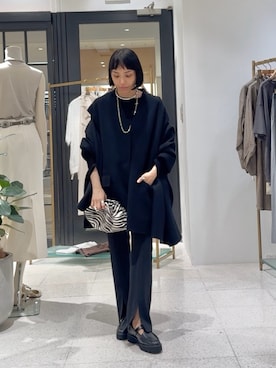 「アイテム（スラックス）」を使った、ODAKAさん（レディース・153cm）の夏コーディネート