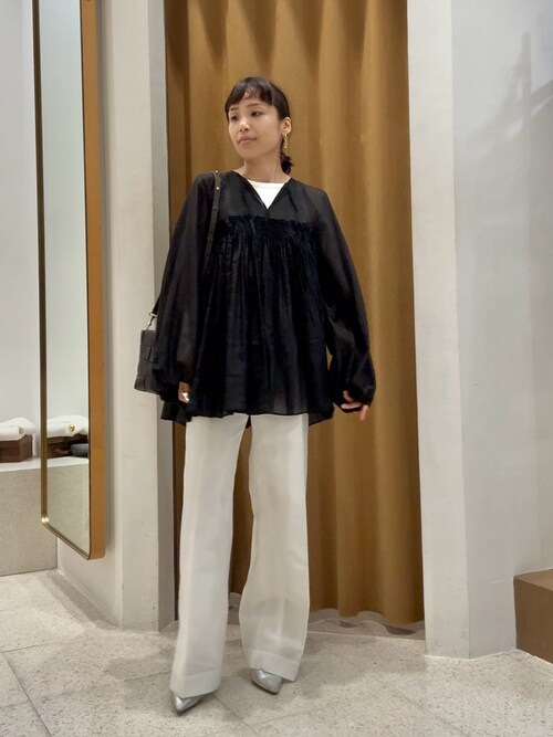 シアーハイウエストパンツ（その他パンツ）｜Whim Gazette（ウィム 
