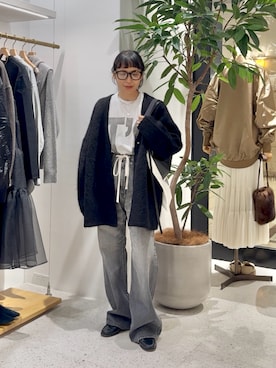 「アイテム（チョーカー）」を使った、ODAKAさん（レディース・153cm）の冬コーディネート