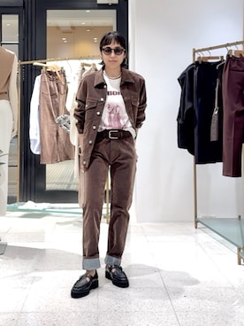 「Whim Gazette（ウィムガゼット）のデニムフロッキーGジャン（デニムジャケット）」を使った、ODAKAさん（レディース・153cm）の夏コーディネート