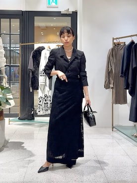 「アイテム（テーラードジャケット）」を使った、ODAKAさん（レディース・153cm）の夏コーディネート
