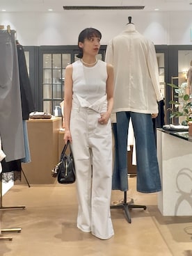 「Drawing Numbers（ドローイング ナンバーズ）のアイテム」を使った、ODAKAさん（レディース・153cm）の夏コーディネート