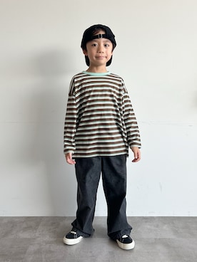 さっくん＆かいくんさん（キッズ・110cm）の秋コーディネート