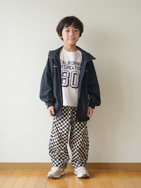「アイテム（ジャケット/アウター）」を使った、さっくん＆かいくんさん（キッズ・110cm）の秋コーディネート