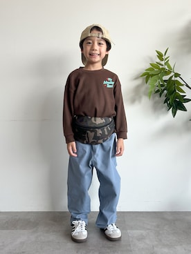 「秋服コーデ」｜さっくん＆かいくんさん（キッズ・110cm）の秋コーディネート