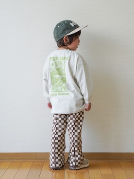 「HELLY HANSEN(ヘリーハンセン)のアイテム」を使った、さっくん&かいくんさん(キッズ・110cm)の夏コーディネート