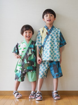 さっくん＆かいくんさん（キッズ・110cm）の春コーディネート