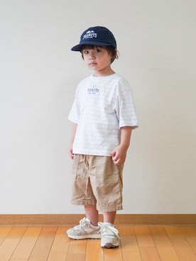 「riziere（リジェール）のアイテム」を使った、さっくん＆かいくんさん（キッズ・110cm）の夏コーディネート