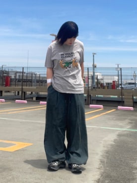 「Reebok(リーボック)のアイテム」を使った、shinaさん(レディース・160cm)の夏コーディネート