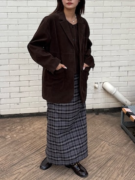 「アイテム（その他アウター）」を使った、Hinaさん（レディース・160cm）の秋コーディネート