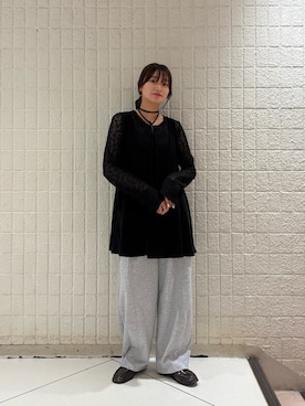 「アイテム（ヘアゴム）」を使った、Hinaさん（レディース・160cm）の秋コーディネート
