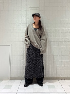 「KBF（ケイビーエフ）のアイテム（キャミソール）」を使った、Hinaさん（レディース・160cm）の秋コーディネート