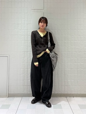 「アイテム（ヘアゴム）」を使った、Hinaさん（レディース・160cm）の秋コーディネート