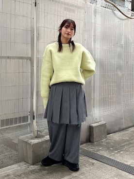 「アイテム（MA-1）」を使った、Hinaさん（レディース・160cm）の秋コーディネート