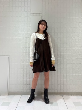 「アイテム（財布）」を使った、Hinaさん（レディース・160cm）の秋コーディネート