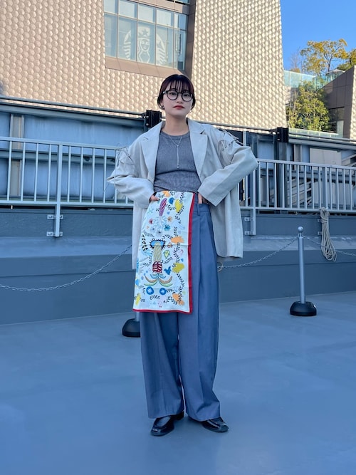 JIL SANDER ジルサンダー スカーフ FOULARD メンズ 60×60