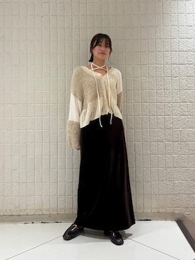 「アイテム（ヘアゴム）」を使った、Hinaさん（レディース・160cm）の秋コーディネート