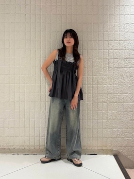 「kbf_ootd」｜「アイテム（その他トップス）」を使った、Hinaさん（レディース・160cm）の夏コーディネート