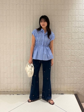 「kbf_ootd」｜Hinaさん（レディース・160cm）の夏コーディネート