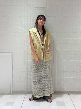 「アイテム（その他アウター）」を使った、Hinaさん（レディース・160cm）の夏コーディネート