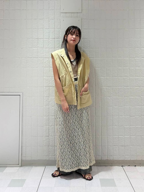 バイカラータンクトップ