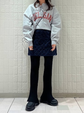 「アイテム（財布）」を使った、Hinaさん（レディース・160cm）の冬コーディネート