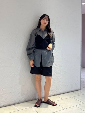 「アイテム（その他トップス）」を使った、Hinaさん（レディース・160cm）の夏コーディネート