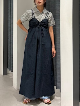 「KBF（ケイビーエフ）のアイテム」を使った、Hinaさん（レディース・160cm）の夏コーディネート