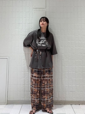 「kbf_ootd」｜「アイテム（サンダル）」を使った、Hinaさん（レディース・160cm）の夏コーディネート