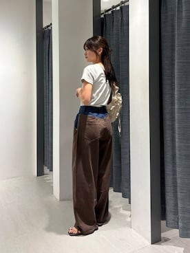 「韓国コーデ」｜「アイテム（サンダル）」を使った、Hinaさん（レディース・160cm）の夏コーディネート