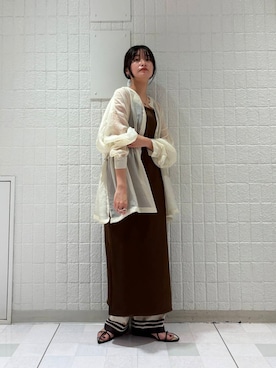 「kbf_ootd」｜「アイテム（ワンピース/ドレス）」を使った、Hinaさん（レディース・160cm）の夏コーディネート