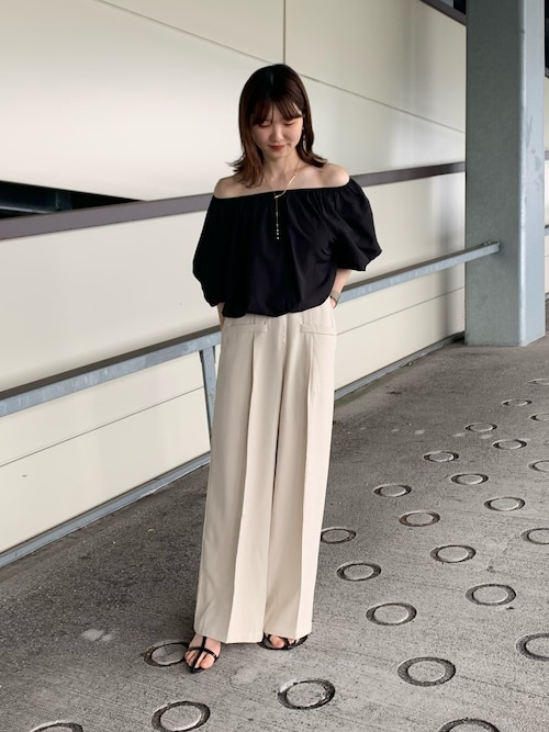 セール】ウエストジップタックパンツ(スラックス)|Thevon セール】ウエストジップタックパンツ(スラックス)|Thevon