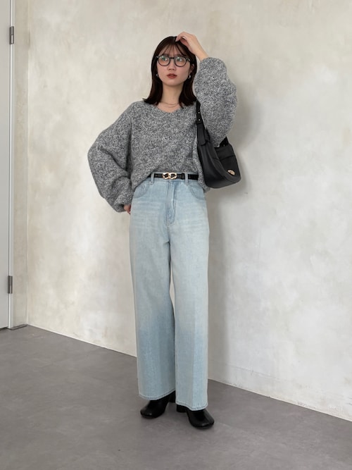 【Yuna企画】ハイウエストストレートデニムパンツ Yuna企画】ハイウエストストレートデニムパンツ（その他パンツ