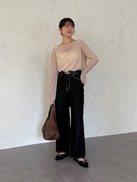 「アイテム（パンプス）」を使った、omochiさん（レディース・154cm）の夏コーディネート