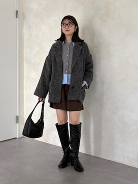 omochiさん（レディース・154cm）の冬コーディネート