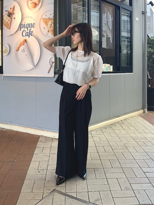 【オケージョン】シアーブラウス×タックオールインワン【Thevon.】 オケージョン】シアーブラウス×タックオールインワン | Thevon