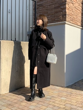 「パイピングコート」｜omochiさん（レディース・154cm）の秋コーディネート