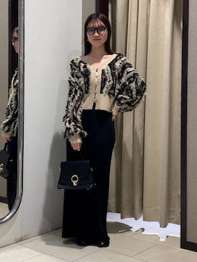 「リブスカート」｜omochiさん（レディース・154cm）の秋コーディネート